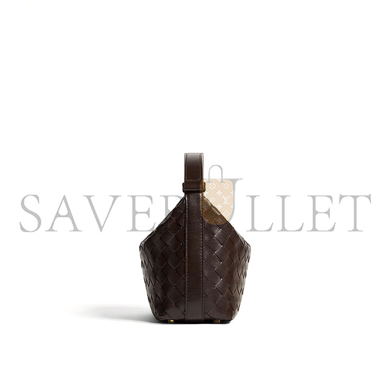 BOTTEGA VENETA WALLACE MINI INTRECCIATO LEATHER SHOULDER BAG 754443V3IV12132 (22*13*9cm)